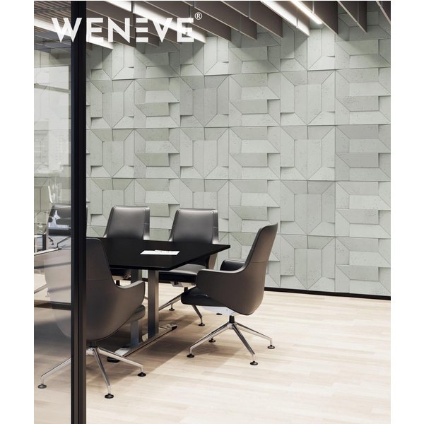 60x60 cm VT - PB26 (CL08 Pistacjowa biel) Ori - panel dekor 3D beton architektoniczny B