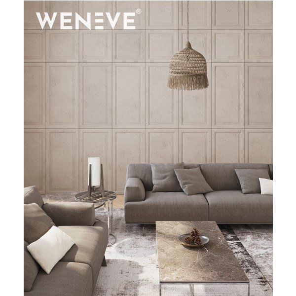 60x60 cm VT - PB33b (CL04 Kaszmirowy beż) Rama - panel dekor 3D beton architektoniczny