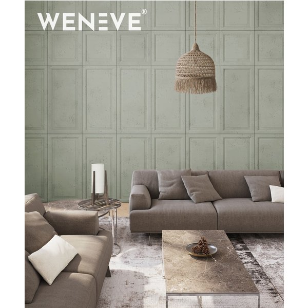 60x60 cm VT - PB33b (CL09 Pastelowa szałwia) Rama - panel dekor 3D beton architektoniczny