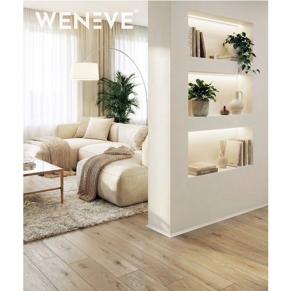 200 x 1,6 x 2 cm Minileiste - (biały RAL 9016) - Minimalistyczna listwa przypodłogowa cokołowa SL16X5-04