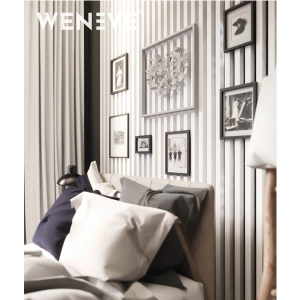 275x51x5,9 cm LD 9 lameli (biały) panel akustyczny na płycie MDF 19 mm - dekoracja ścienna 3D