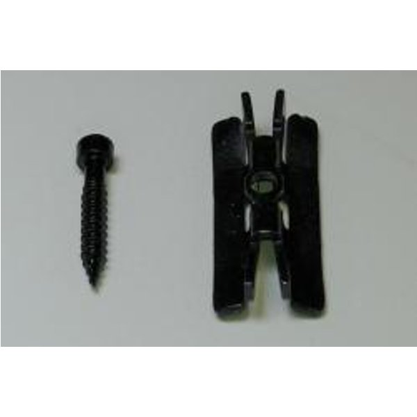 Universal Verbindungs Clips Set / Stahlclip Klein, 50 Befestigungsclipse + 50 Schrauben FüR Wpc Und Bpc Terrassendielen (Serie Woodstore)-image