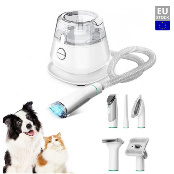 INSE P20 Dog Clipper with Pet Hair Vacuum Cleaner With 5 Proven Care Tools