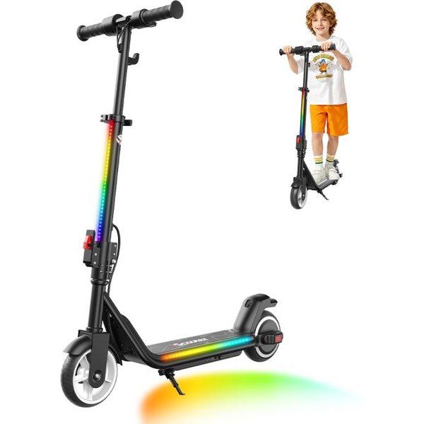 iScooter iK3MAX iScooter Child Electric Scooter 200W 4.5Ah Scooter 13KM Range Foldable Kids Scooter Solid Tire Bluetooth Audio Child e-Scooter