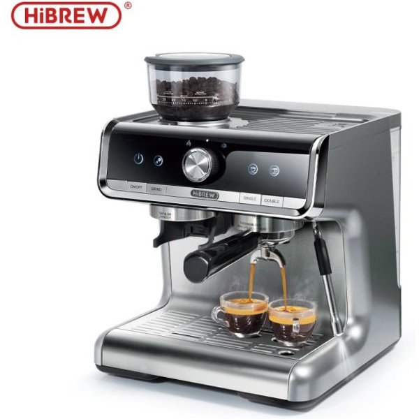 【EU Stock & Ships Immediately】HiBREW Barista Pro 20Bar Bean to Espresso,Cafetera Commercial Level Coffee Machine with Full Kit for Cafe Hotel Restaurant H7