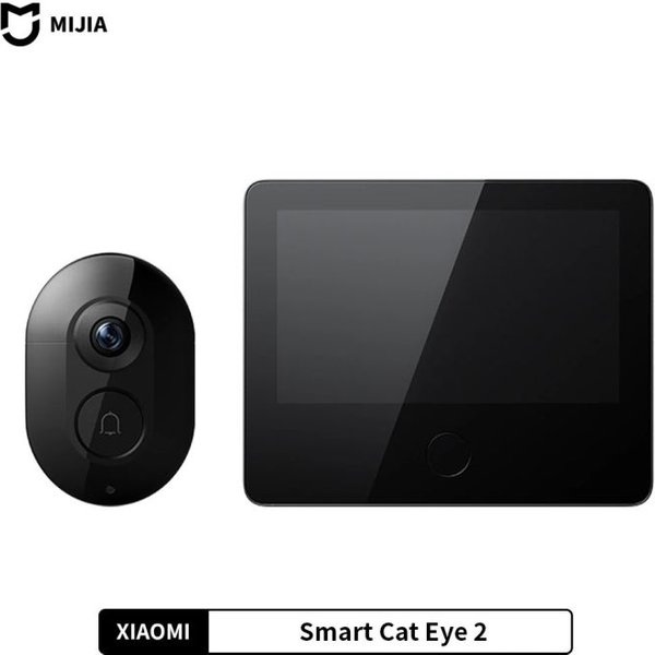 Xiaomi Smart Cat Eye 2 HDR 5-Inch 720P Screen 3MP HD Camera 180° Wide Angle Lens 940Nm Infrared Night Vision Intercom Doorbell-image