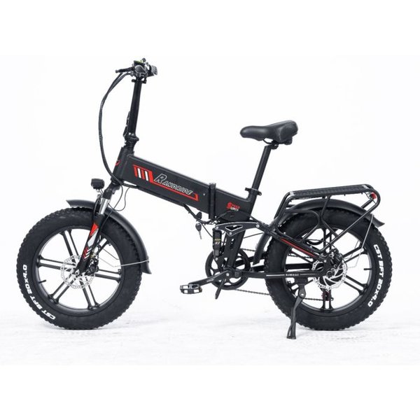 RANDRIDE YX20M Electric Bike 1000W Motor 20*4.0'' Fat Tires E-Bike 45km/h Max Speed 48V 17Ah Battery 80-90km Max Range 150kgLoad