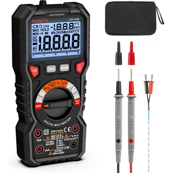 KAIWEETS HT118E 20000 Counts Digital Multimeter