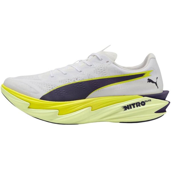 Scarpe Puma Deviate Nitro Elite 4 Bianco Giallo SS26, Taglia 42 - Eur-image