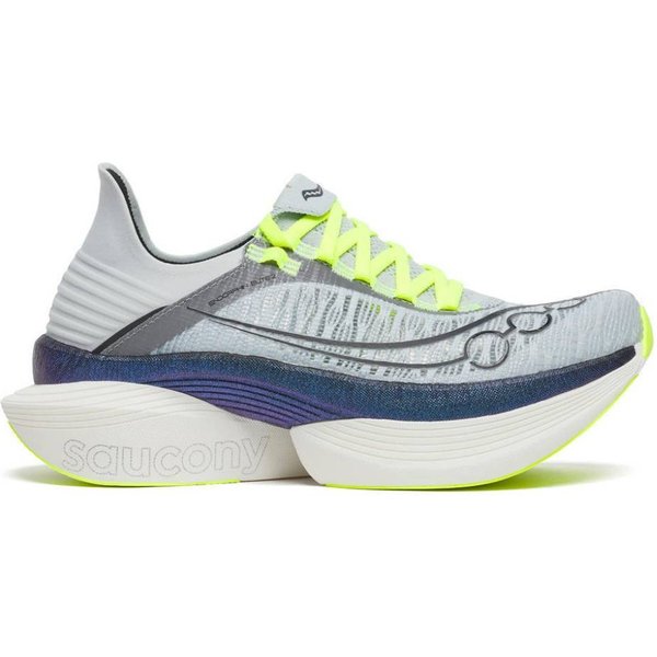 Scarpe Saucony Endorphin Elite 2 Grigio Giallo SS26 Unisex, Taglia 42,5 - Eur-image