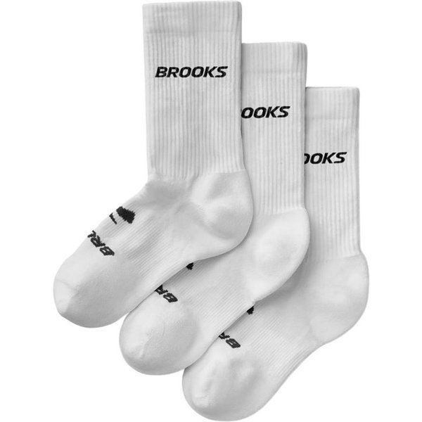 Brooks Run‑In Crew 3Er Pack Socken Weiß Schwarz, GrößE S-image