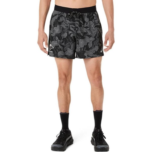Pantaloncini Asics Fujitrail Nero Grigio, Taglia XL-image