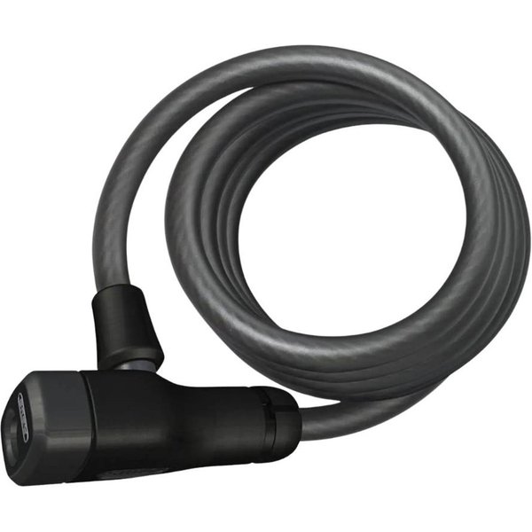 Abus Star 4508K/150 1,5 M Spiralkabelschloss Mit SchlüSsel Schwarz-image