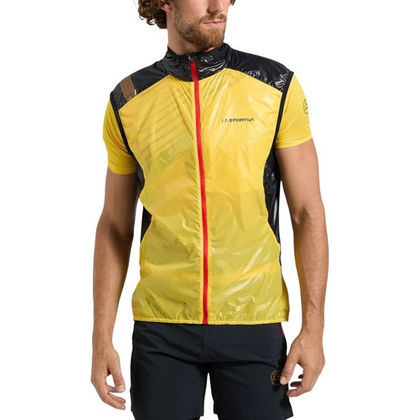 Gilet La Sportiva Blizzard Windbreaker Giallo Nero, Taglia S-image