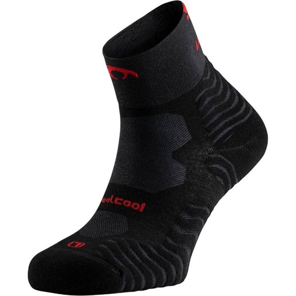 Lurbel Running Stone Pro Four Socken Schwarz Rot, GrößE S-image