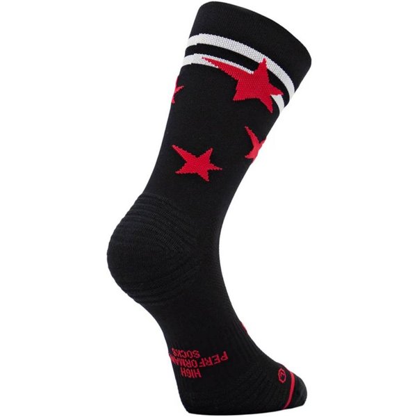 Calze Sporcks Run Star Nero Rosso, Taglia M-image