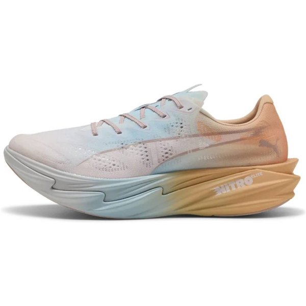 Scarpe Puma Deviate Nitro Elite 4 Rc Blu Arancione SS26, Taglia 42 - Eur-image
