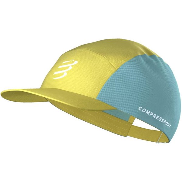 Czapka Compressport 5 Panel ŻółTo-Niebieska-image