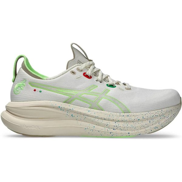 Damen-Laufschuhe Asics Gel-Nimbus 28 Nadia Battocletti Weiß GrüN SS26, GrößE 39 - EUR-image