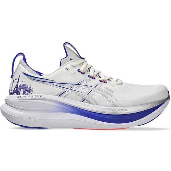 Scarpe Asics Gel Nimbus 28 Paris Bianco Blu AW26 Unisex, Taglia 47 - EUR-image