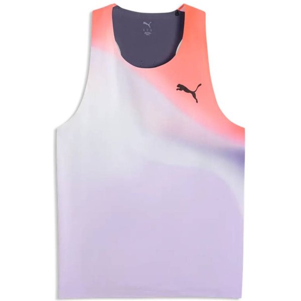 Canotta Puma Lightspeed Ultraweave Senza Maniche Viola Arancione, Taglia Xl-image