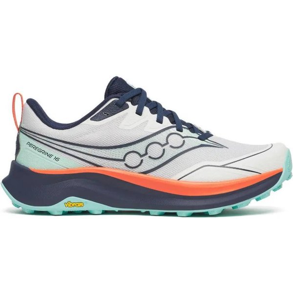 Saucony Peregrine 16 Schuhe Weiß GrüN SS26 Damen, GrößE 37,5 - Eur-image