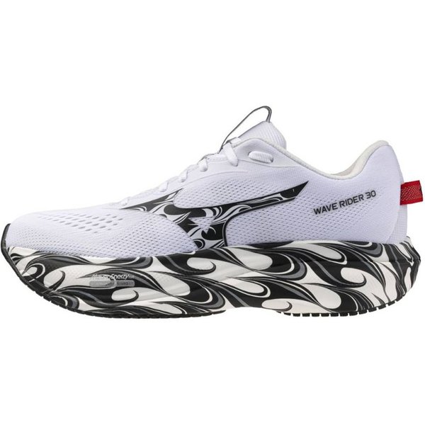 Scarpe Mizuno Wave Rider 30 Bianco Nero AW26 Unisex, Taglia 40,5 - Eur-image