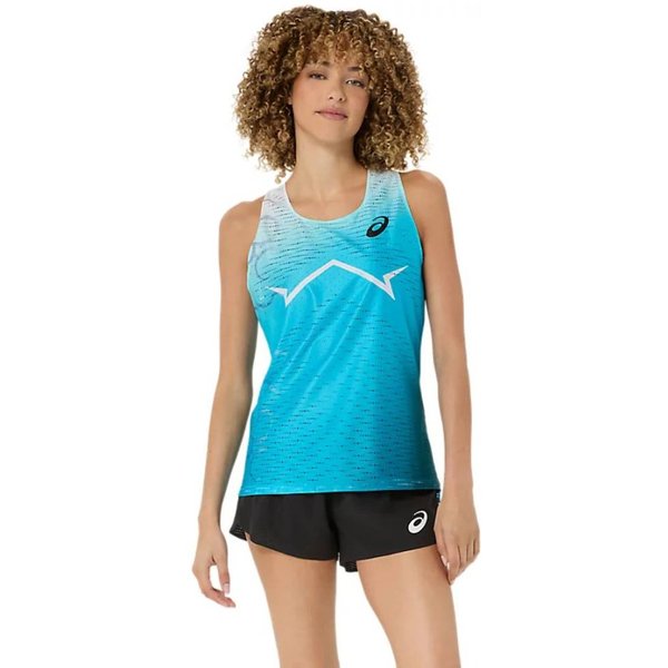 Canotta Asics Metaspeed Senza Maniche Blu Bianco Da Donna, Taglia M-image