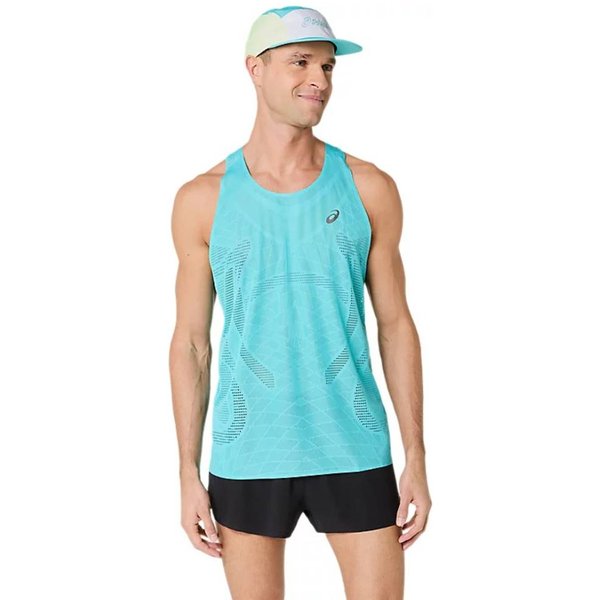 Canotta Asics Metarun Senza Maniche Blu, Taglia L-image
