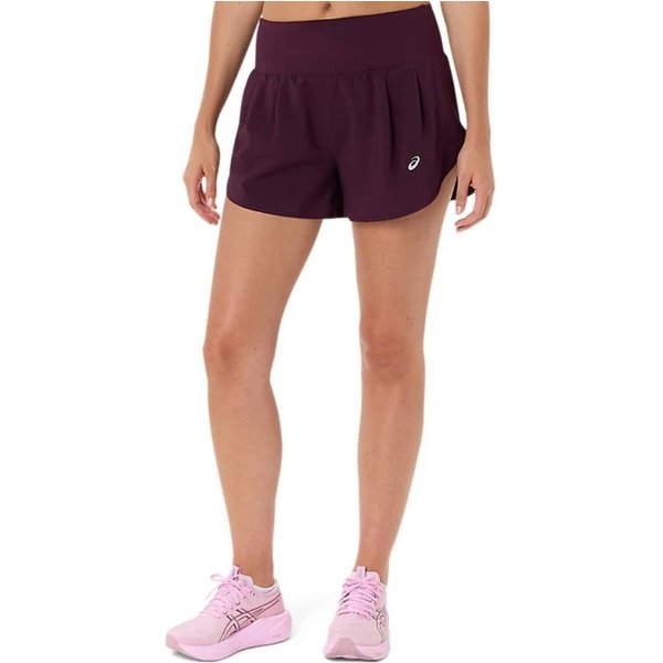 Pantaloncino Asics Road 3.5In Bordeaux Donna, Taglia L-image