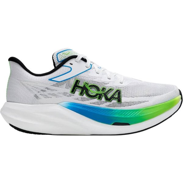 Hoka Rocket X 3 Laufschuhe Weiß GrüN AW26 Unisex, GrößE EU 46 2/3-image