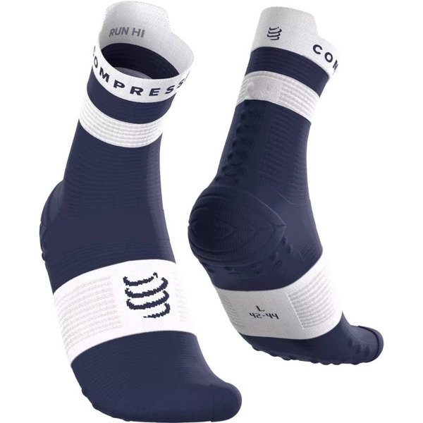 Compressport Pro Racing V4.0 Run High Socken Blau Weiß, GrößE T1-image