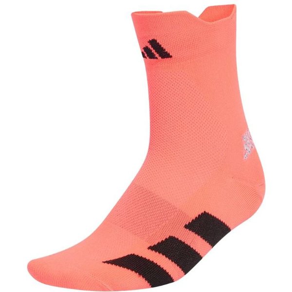 Calzini Adidas Running Adizero Quarter Arancione Nero, Taglia L-image