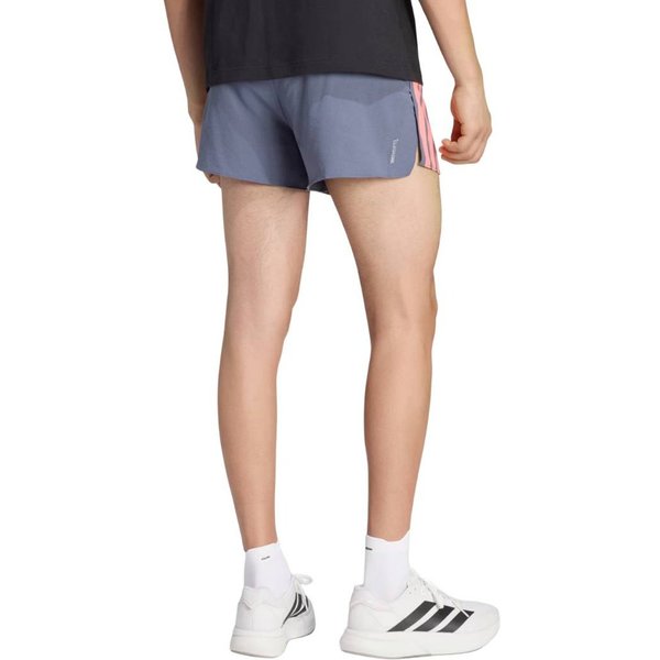 Pantaloncini Adidas Adizero Running Gel Pocket Grigio Rosa, Taglia S-image