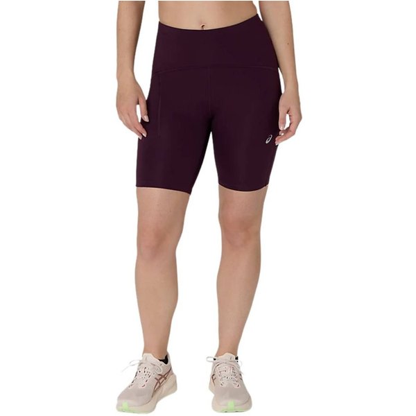 Shorts Leggings Asics Road High Waist 8IN Sprinter Bordeaux Donna, Taglia L-image