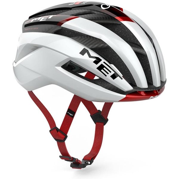 Casco MET Trenta 3K Carbon UAE Team Emirates XRG 2026 Bianco Nero, Taglia M (56-58 Cm)-image
