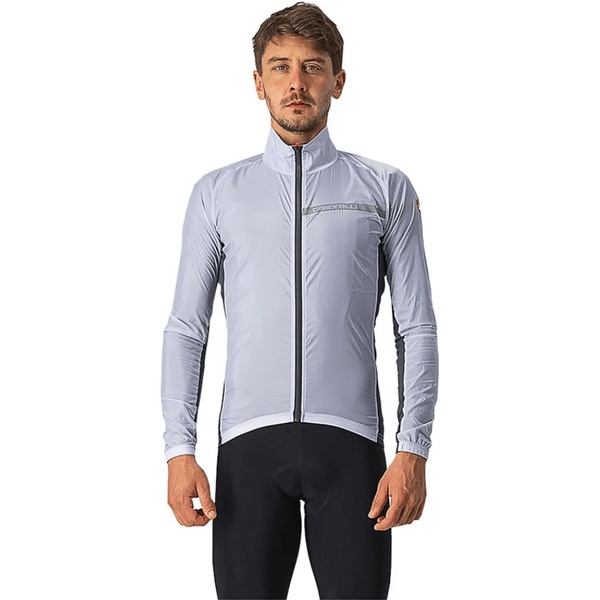 Giubbotto Castelli Squadra Stretch Windbreaker Grigio Argento, Taglia L-image
