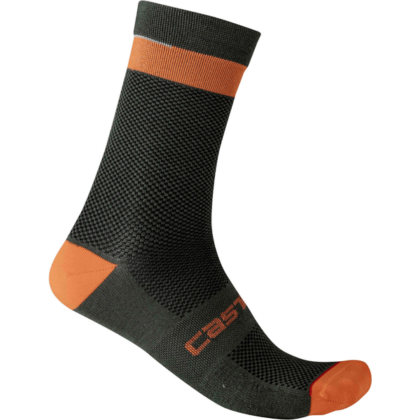 Castelli Alpha 18 Socken MilitäRgrüN, GrößE L/Xl-image