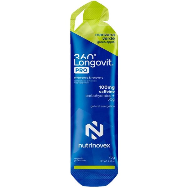 Gel Nutrinovex Longovit 360 Gusto Mela Verde-image