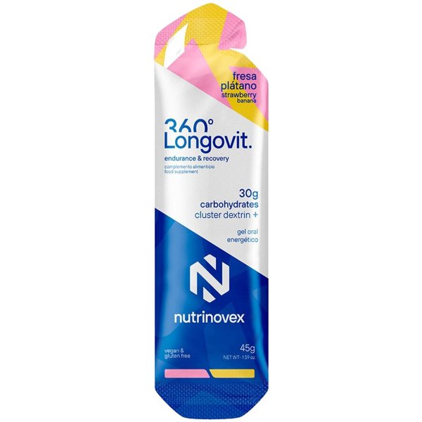 Gel Nutrinovex Longovit 360 Gusto Fragola Banana-image
