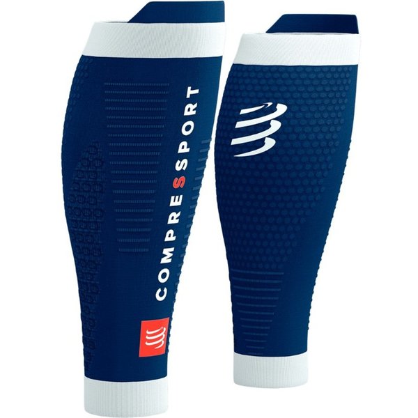 Calze A Compressione Compressport R2 3.0 Blu Bianco, Taglia Taglia 2-image
