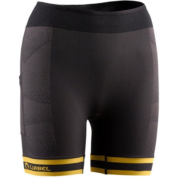 KróTkie Legginsy Lurbel Spirit Czarne ŻółTe Dla Kobiet, Rozmiar S-image