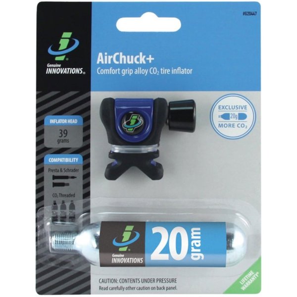 Mini-Luftpumpe Genuine Innovations CO2 Air Chuck Blau Schwarz-image