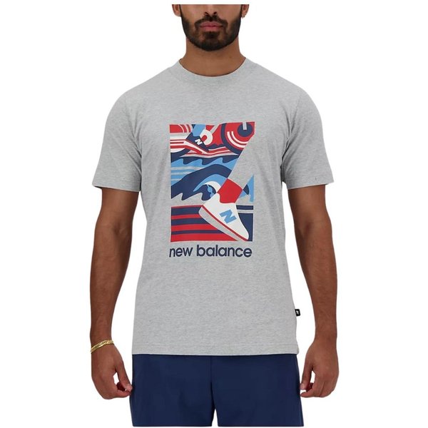 Camiseta New Balance Sport Essentials Triathlon Gris, Talla Xs-image