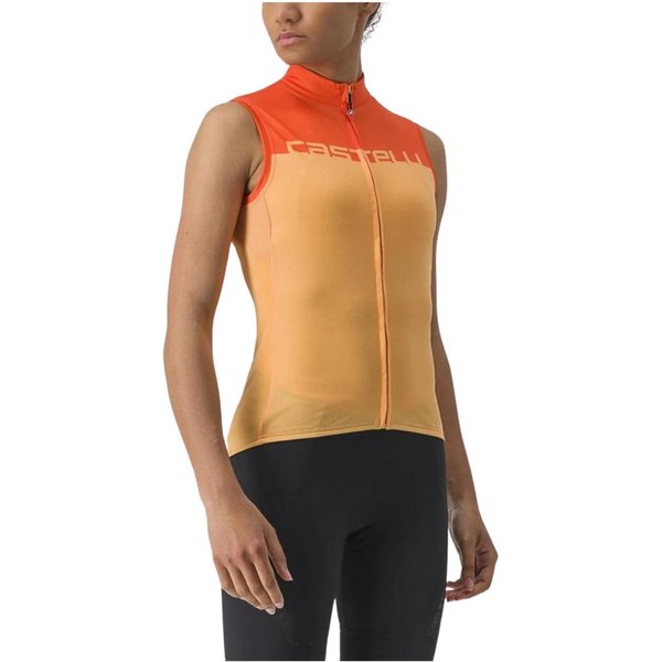 Velocissima ÄRmelloses Trikot Orange Damen, GrößE S-image