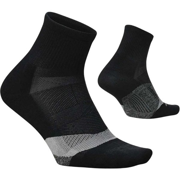 Feetures Elite Light Cushion Quarter Socken Schwarz, GrößE S-image