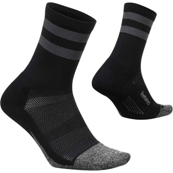 Skarpety Feetures Elite Light Cushion Mini Crew High Top Czarny, Rozmiar M-image