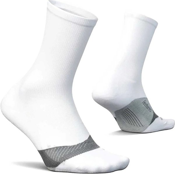 Calze Feetures Elite Light Cushion Mini Crew Bianche, Taglia S-image