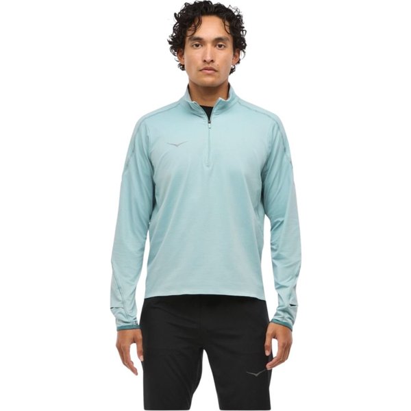 Felpa Hoka Glidetech Quarter Zip Blu, Taglia S-image