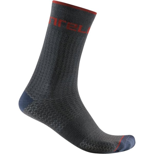 Castelli Distanza 20 Grau Rot Socken, GrößE XXL-image